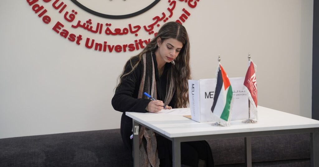 Middle East University conducts student club elections.